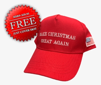 Free Make Christmas Great Again Hat - Baseball Cap, HD Png Download, Free Download