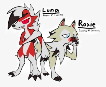 The Lycanroc Sisters my Lycanrocs Of My Poke Team Of - Lycanroc Midday Or Midnight, HD Png Download, Free Download