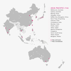Updated Map - Asia Pacific Map Vector Png, Transparent Png, Free Download