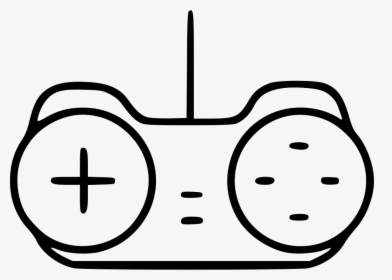 Joystick Gadget Videogame Gamepad Control Pad Comments - Line Art, HD Png Download, Free Download