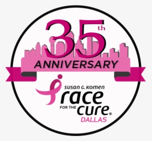 Anniversary Logo - Susan G Komen Race For The Cure Dallas 2017, HD Png Download, Free Download