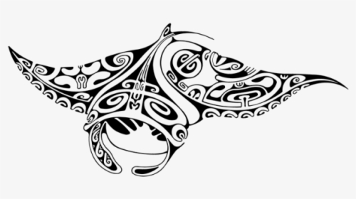 Clip Art Pin By Fundiver On - Tatouage Raie Manta Maorie, HD Png Download, Free Download