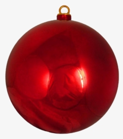 Single Red Christmas Ball Png Hd - Christmas Ornaments, Transparent Png, Free Download
