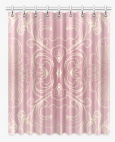 Rose Gold Floral Window Curtain - Window Valance, HD Png Download, Free Download