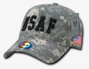 Air Force Cap Usaf Text Digital Camouflage - Usaf Cap, HD Png Download, Free Download
