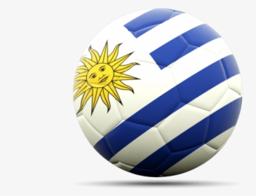 Uruguay Flag Football - Uruguay Soccer Flag Png, Transparent Png, Free Download