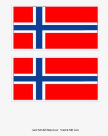 Norwegian Flag To Print, HD Png Download, Free Download