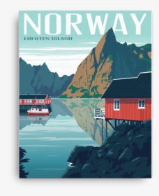 Norway Vintage Travel Poster Lofoten, HD Png Download, Free Download