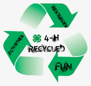 4-h Recycled Graphic - Reduce Reuse Recycle, HD Png Download, Free Download