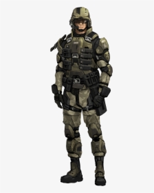 Man In Modern Armor Png - Halo Marine Concept Art, Transparent Png, Free Download