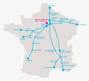 Ouigo Routes, HD Png Download, Free Download