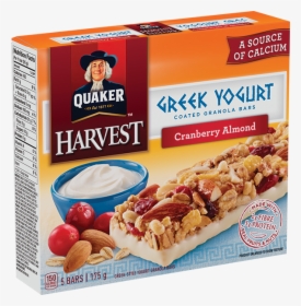 Quaker® Harvest Greek Yogurt Cranberry & Almond Granola - Quaker Apple Cinnamon Breakfast Bars, HD Png Download, Free Download
