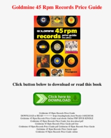 Goldmine 45 Rpm Records Price Guide, HD Png Download, Free Download