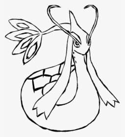 Lopunny Lineart By Adayin - Pokemon Milotic Coloring Pages, HD Png Download, Free Download