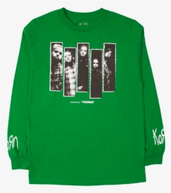 Korn Green Ls - Korn X Pleasures Hoodie, HD Png Download, Free Download