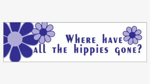 Where Hippies Bumper Sticker - Floral Design, HD Png Download, Free Download