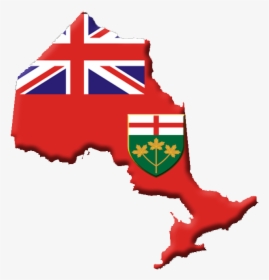 Ontario Flag Contour - File Flag Map Of Ontario Svg, HD Png Download, Free Download