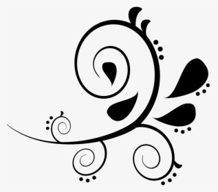 Thumb Image - Black And White Swirls Clipart, HD Png Download, Free Download