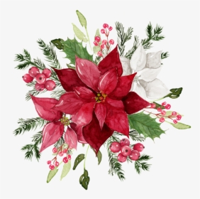 Red Watercolor Flower Png, Transparent Png, Free Download
