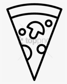 Pizza Slice Clipart Black And White - Vector Pizza Slice Clip Art, HD Png Download, Free Download