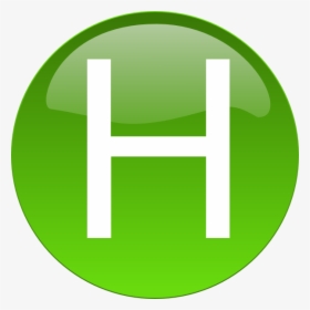 H In A Green Circle, HD Png Download, Free Download