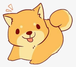 Dog Clipart Kawaii Freetoedit - Shiba Inu Drawing Easy, HD Png Download, Free Download