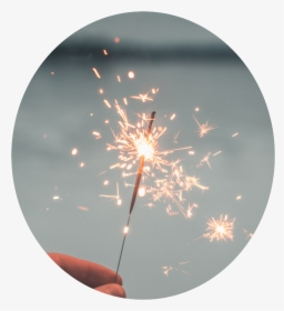 #aesthetic #sparkler #sparkles #sparkley #pink #blue - New Year, HD Png Download, Free Download