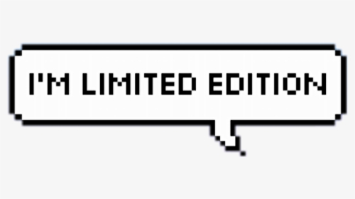 #im #limited #edition #limitededition #pixel #speech - Graphics, HD Png Download, Free Download