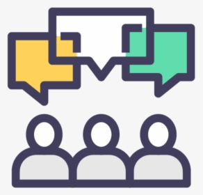People And Speech Bubbles Icon, HD Png Download, Free Download