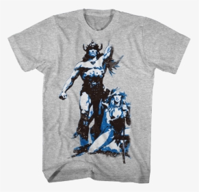 Retro Conan The Barbarian T-shirt - Conan The Barbarian Shirt, HD Png Download, Free Download