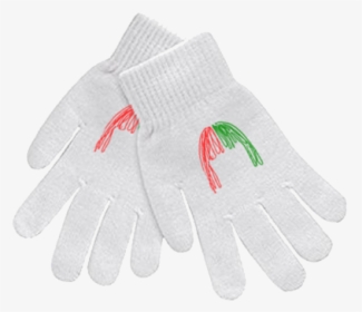 White Knit Gloves - Woolen, HD Png Download, Free Download