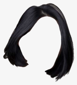 Hair Wig Png - Short Black Hair Png, Transparent Png, Free Download