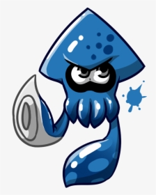 Splatoon Blue Squid - Draw A Splatoon 2, HD Png Download, Free Download