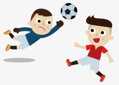 Transparent Football Clipart - Cartoon Playing Football Png, Png Download, Free Download