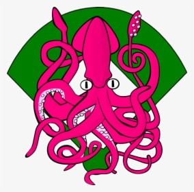 Softball Clipart Png -giant Squid, Hd Png Download - Ocean Coloring Pages, Transparent Png, Free Download