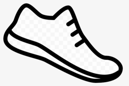 Easy Running Shoes Clipart Drawing Free Transparent - Shoe Clipart Black And White, HD Png Download, Free Download