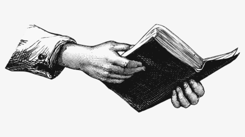Book Hands Clip Arts - Hands Holding A Book, HD Png Download, Free Download