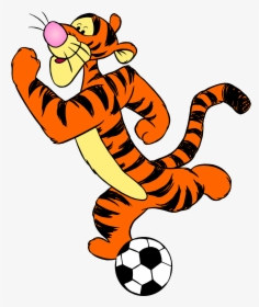 Tigger With Football Png Clip Art, Transparent Png, Free Download