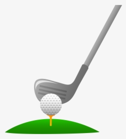 Golf Ball Funny Golf Clip Art Free Is Golfball Funny - Clip Art Golf Club And Ball, HD Png Download, Free Download
