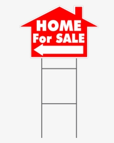 Home For Sale House Shaped Yard Sign Clipart , Png - Safety Banner, Transparent Png, Free Download