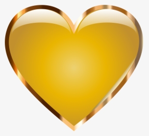 Heart Gold Love Clip Art, HD Png Download, Free Download