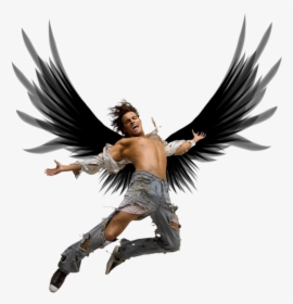 #fallenangel #angel #falling #man #winged #male #person, HD Png Download, Free Download