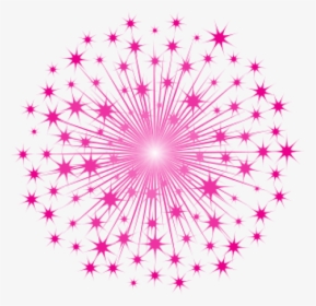 Star Overlay Fuscia Sparkle Starburst Pink Background, HD Png Download, Free Download
