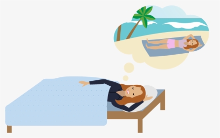 A Person Dreaming Of Lying On The Beach, HD Png Download, Free Download
