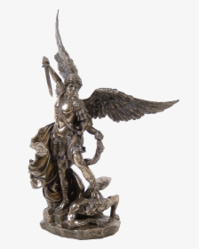 Michael Standing On Demon With Sword Statue, HD Png Download, Free Download