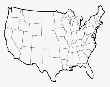 Transparent Usa Map Outline Png, Png Download, Free Download