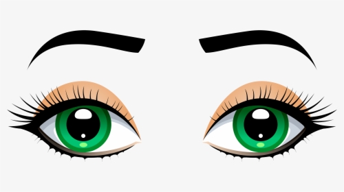 Female Eyes With Eyebrows Png Clip Art, Transparent Png, Free Download