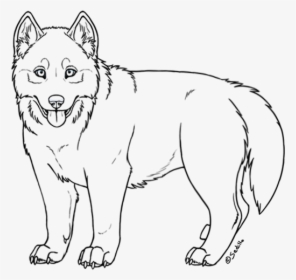 Free Siberian Husky Puppy Lineart By Sedillo Kennels, HD Png Download, Free Download