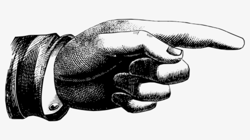 Large Victorian Pointing Finger Transparent Png, Png Download, Free Download