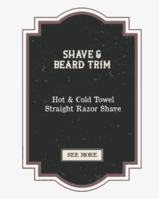 Workshop Shave & Beard Trim, HD Png Download, Free Download